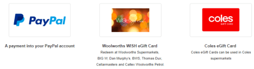 PayPal and E-Gift Cards now available from Cafestudy