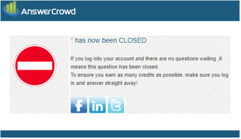 AnswerCrowd has closed